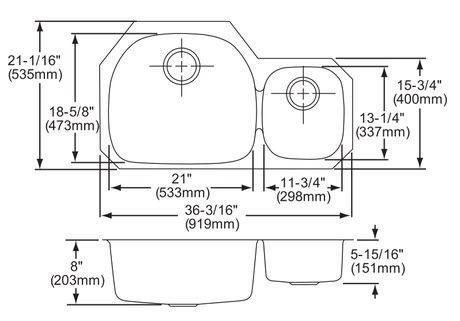 Elkay Stainless Steel Undermount Sink 65 35 Home Surplus