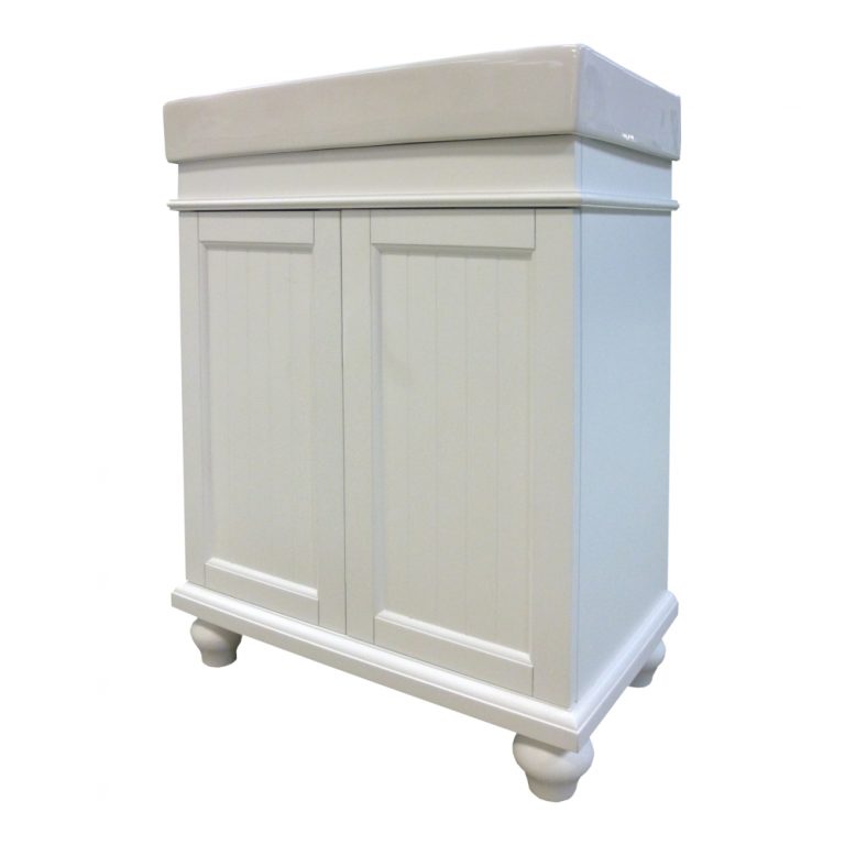 Bedford Combo Vanity 24w x 14d x 34h White With Top: Home Surplus